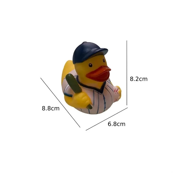 Mini Rubber Baseball Duck