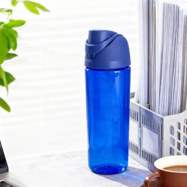 25 oz. Sports Plastic Water Bottle with Flip Lid and Handle