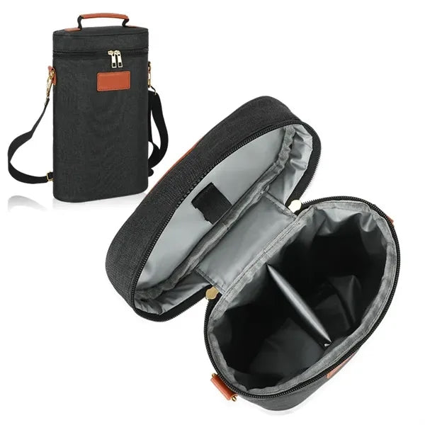 Insulated Wine Tote Bag - 2-Bottle