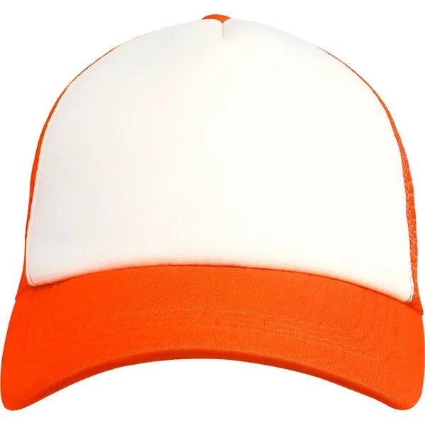 5 Panel Unstructured Mesh Back Trucker Cap