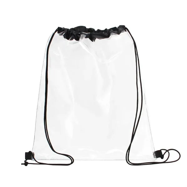 Clear PVC Drawstring Backpack