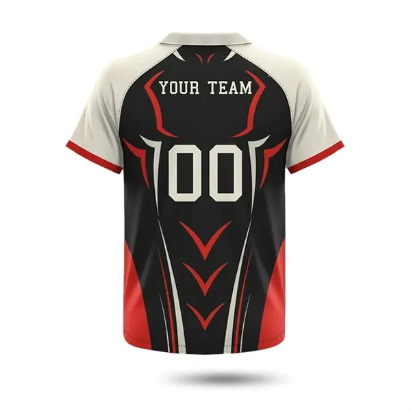 Sublimated UPF Baseball Henley for Men & Women 5.5 oz