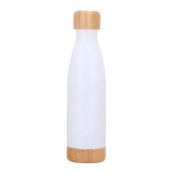 17 OZ Bamboo Lid Stainless Steel Water Bottle