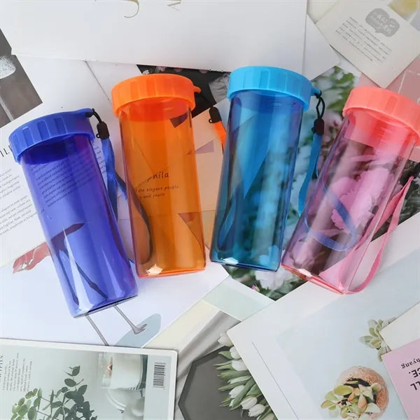 14OZ Plastic Sports Water Bottle Wide Mouth