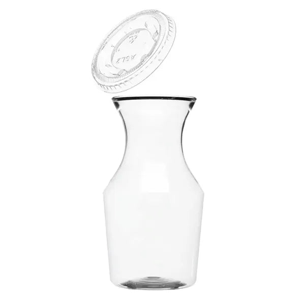 Plastic Wine Carafe with Lid, 12 oz.