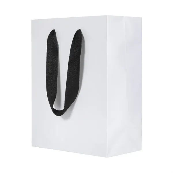 Ribbon Handle White Kraft Eurotote