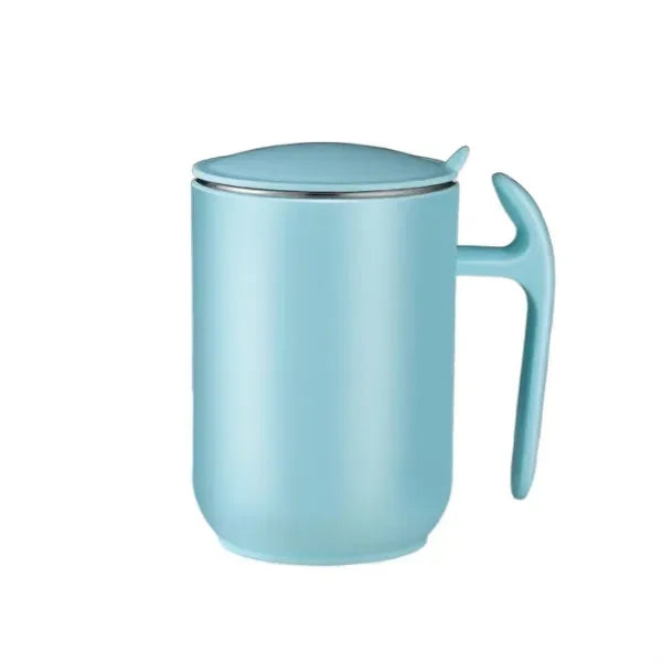 Stainless Steel Coffee Mug With Lid And Handle