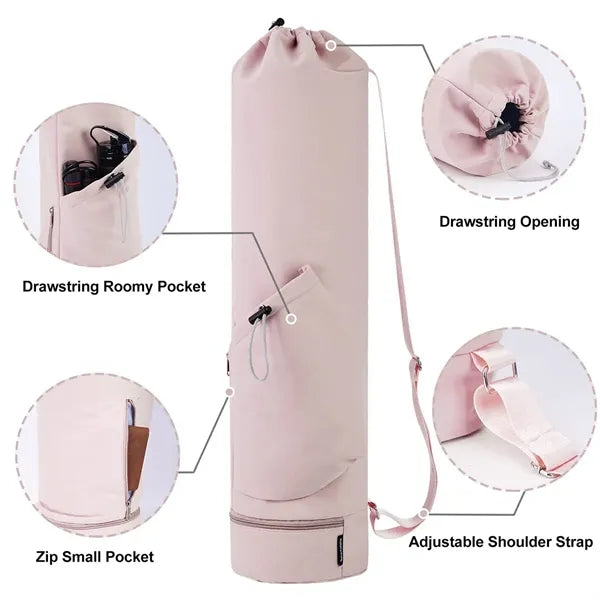 Multi-Function Yoga Mat Strap with Water Bottle Pocket