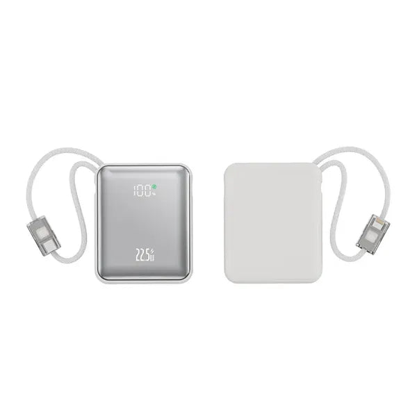 Mini 10000mAh Dual Cable Power Bank