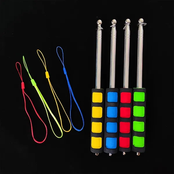 Assorted Color Telescoping Handheld Flagpole