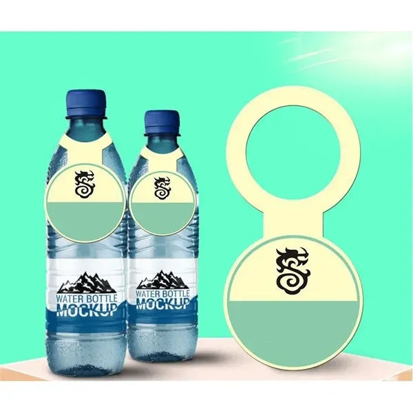 Paper Hotel Water Bottle Hang Tags