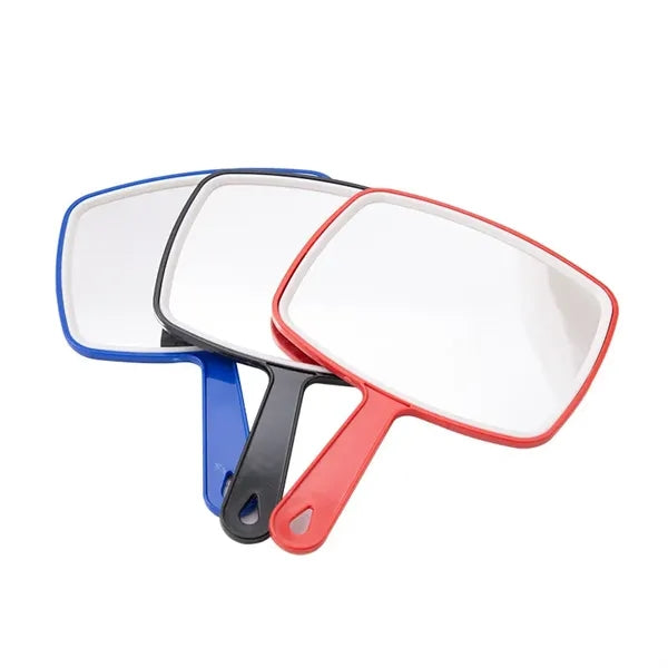Large Square Hand Mirror with Handle