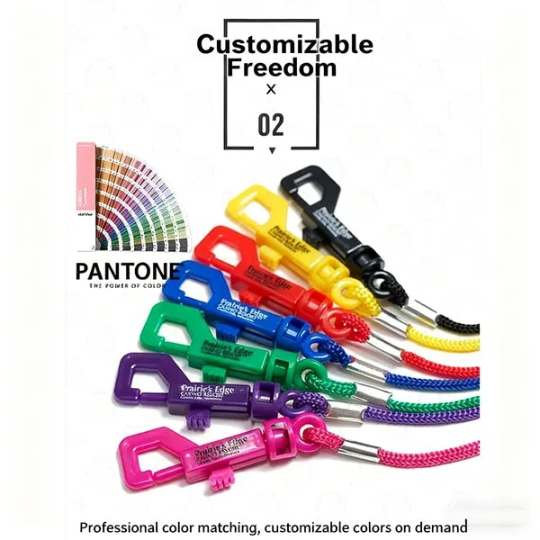 EVA Spring Casino Chip Lanyard