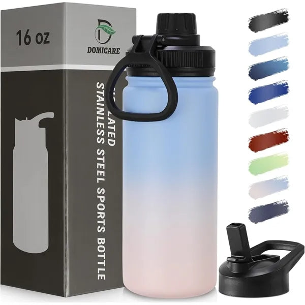 40oz Ombre Stainless Steel Water Bottle with Straw Handle
