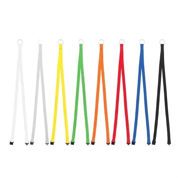 0.4" Silkscreen Polyester Lanyard with Split Ring