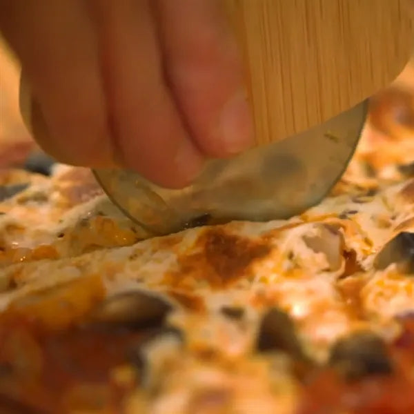 Bamboo Pizza Cutter Perfect For Cutting And Bread