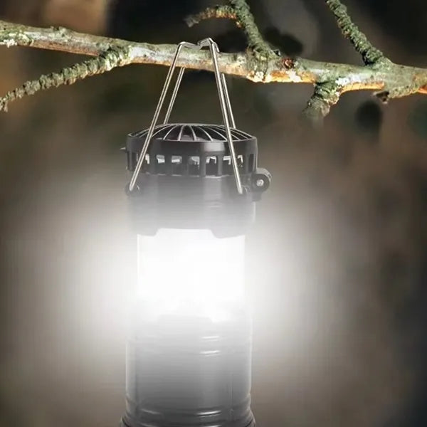 Camping Lantern Mini Fan Portable Light