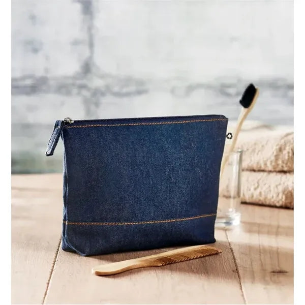 Recycled Denim Cosmetic Pouch