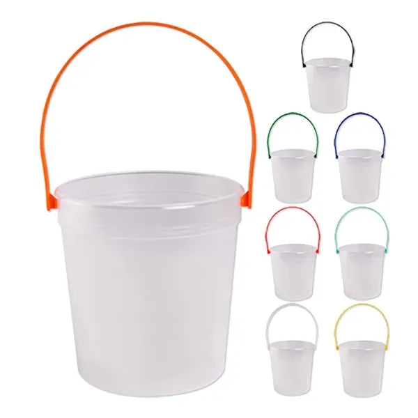 32 Oz Plastic Rum Bucket with Mix and Match Color Handle