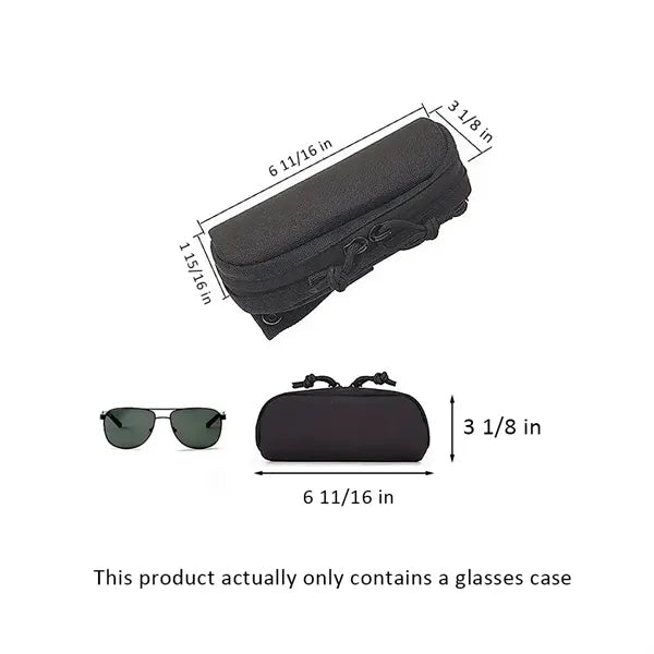 Tactical Polyester Hard Shell Glasses Case