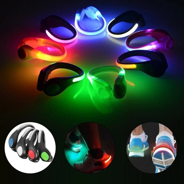 Outdoor LED Shoe Clip Night Safety Light For Running Cycling