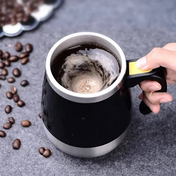 14 oz. Automatic Self-Stirring Mug with Handle Lid