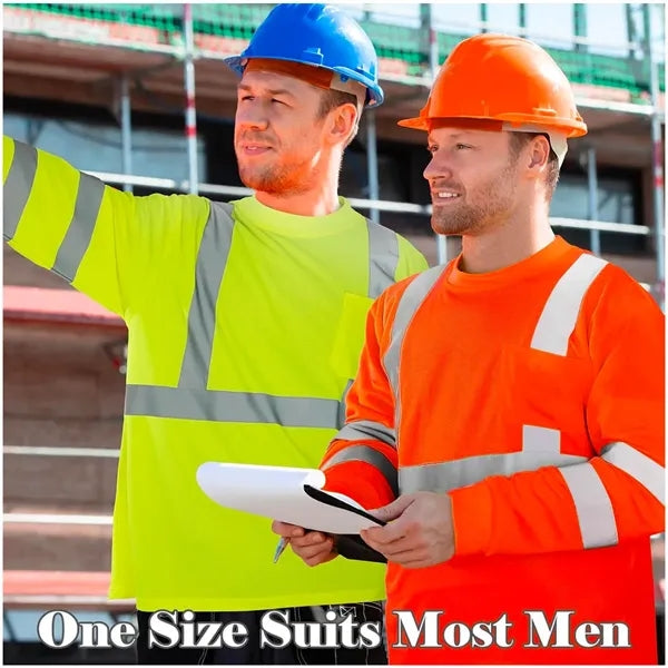 Long Sleeve Safety Shirt High Visibility Reflective