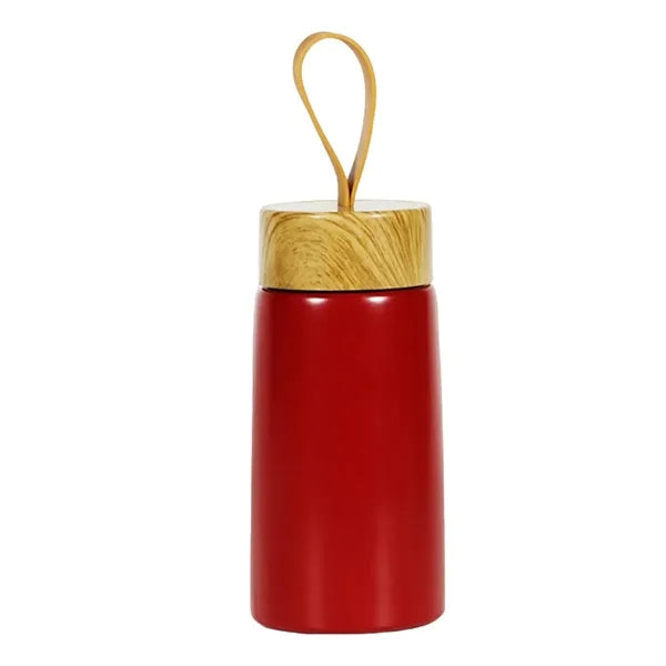9.5oz Leak-Proof Stainless Steel Tumbler with Wooden Lid