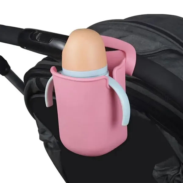 Universal silicone cup holder foldable for stroller bike