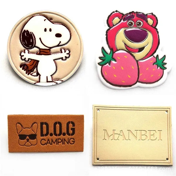 Soft Durable Custom Leather Clothing Labels for Garments