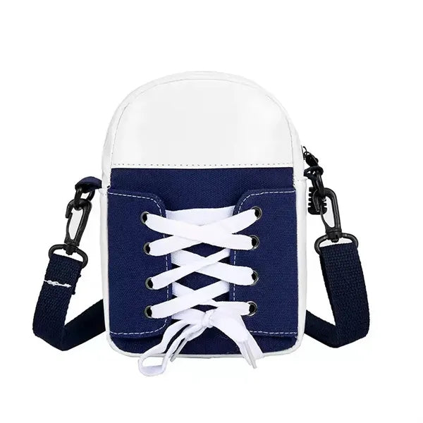 Canvas Shoe-Shaped Crossbody Bag
