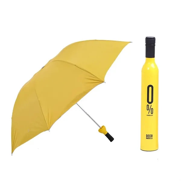 Portable Folding Custom Wine Bottle Umbrella