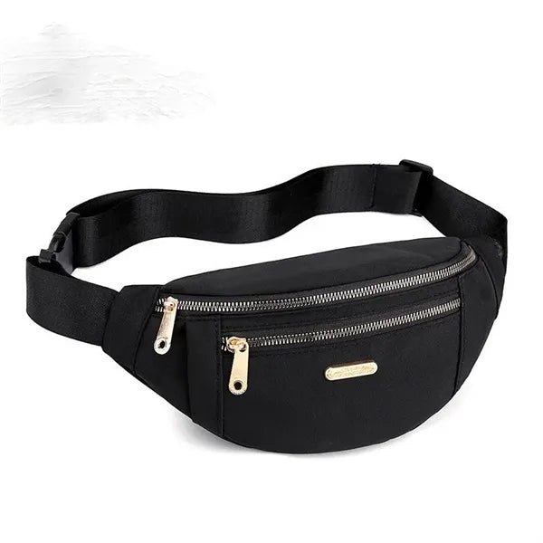Nylon Fanny Pack Large Capacity Portable Crossbody Bag