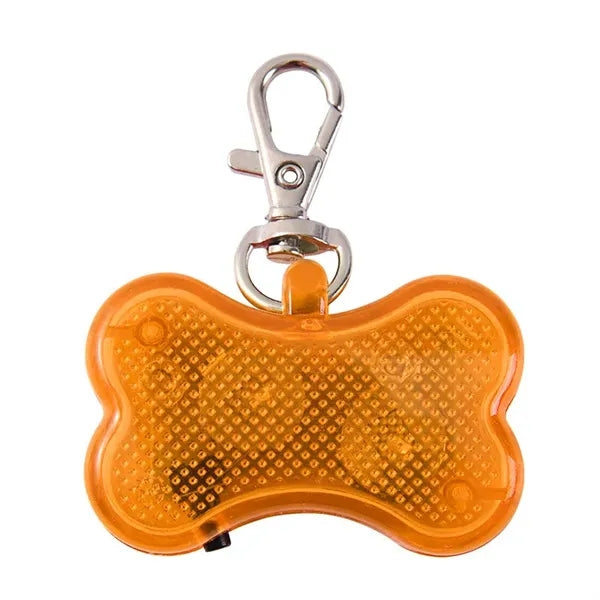 Reflective LED dog collar light