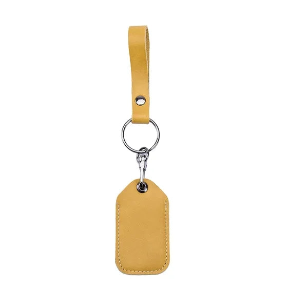 Multifunctional cowhide access card holder keychain