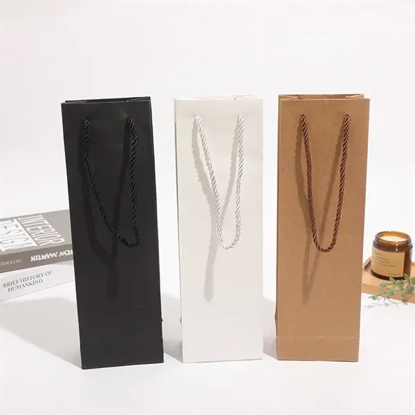 Wine Bottle Kraft Paper Gift Bags