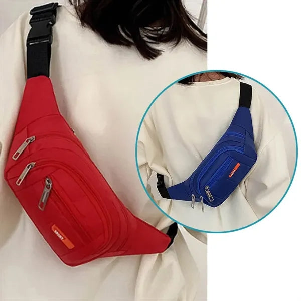 Men's And Women's Casual Waist Bag.
