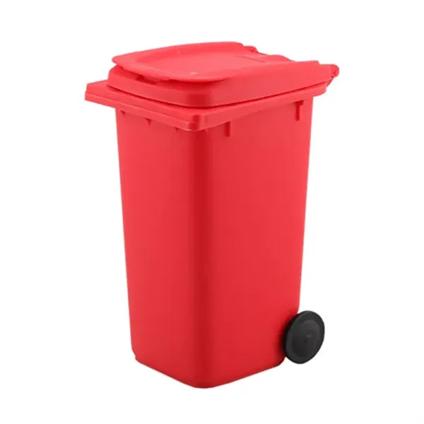 Mini Desktop Trash Can Style Pen Holder