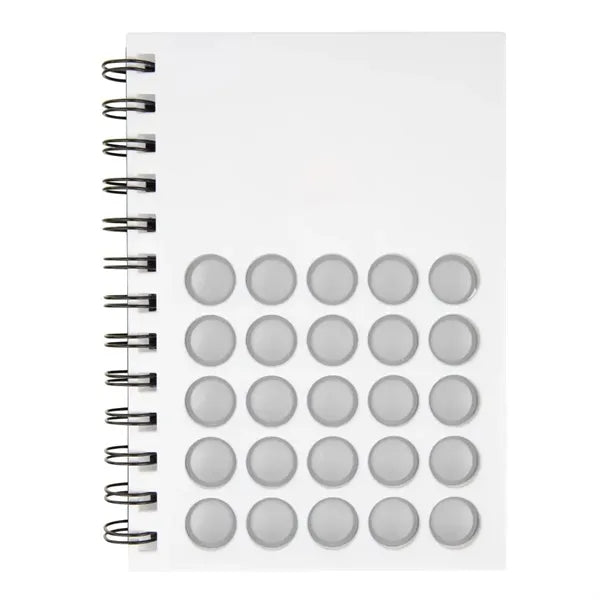Silicone Pop Bubble Spiral Notebook