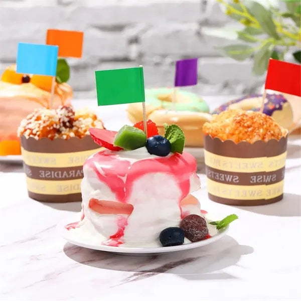 Full-Color Imprint Cocktail/Food Paper Flag