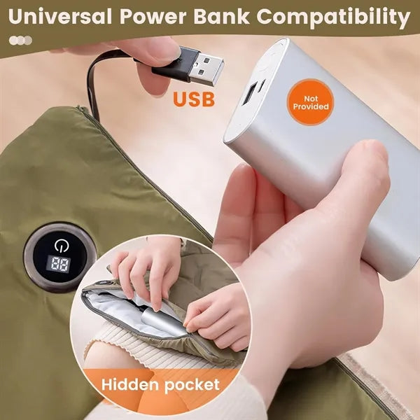 Rechargeable Down Light Hand Warmer Muff