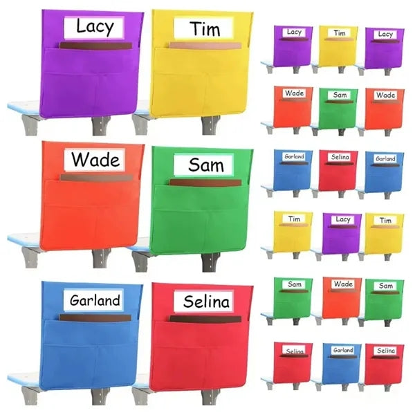 Chairback Buddy Pockets Chart Seat Storage Organizer