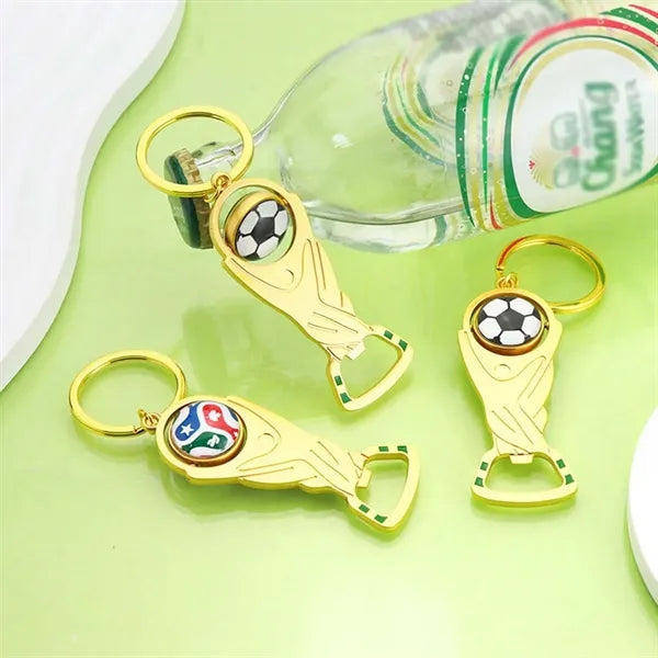 2026 world cup gift portable trophy keychain bottle opener