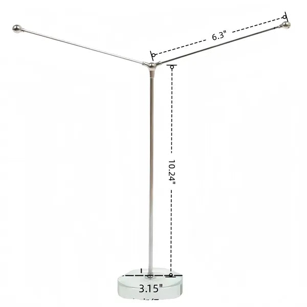 Retractable Dual-Flag Aluminum Alloy Office Desk Decor