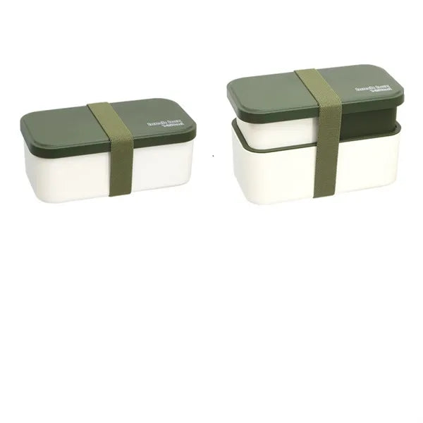 Sectioned Bento Container with Tie-Down Band