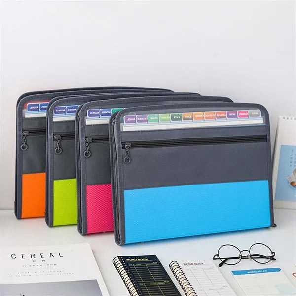 College office expanding zipper accordion file organizer