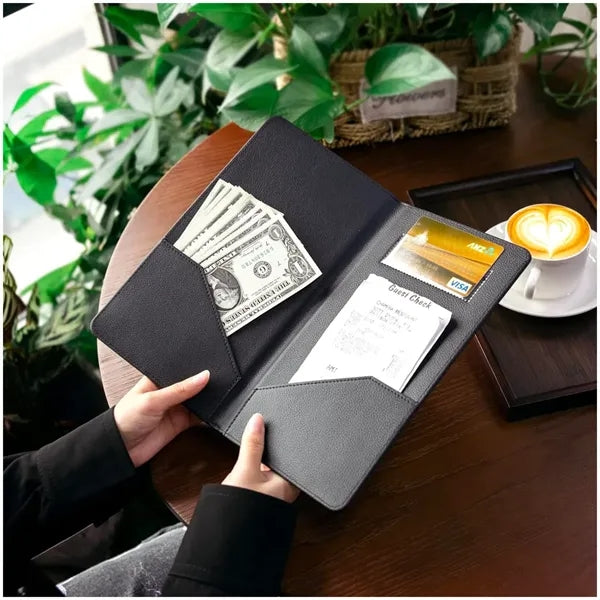 Leather Check Presenters and Card Holder