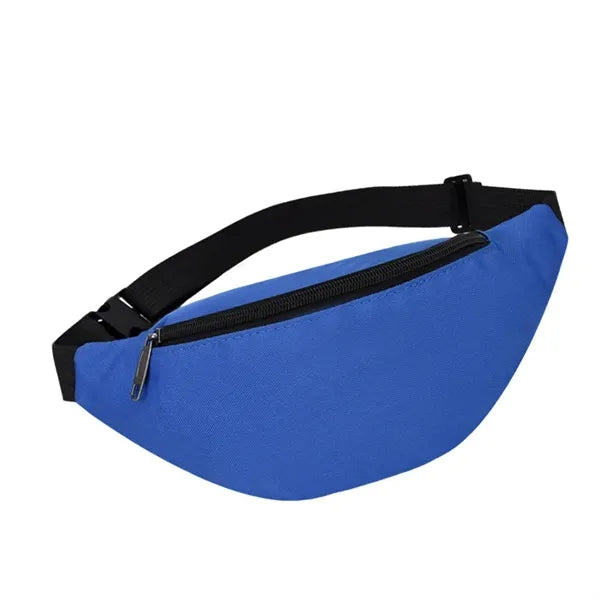 Solid-Color Sports Waist Bag