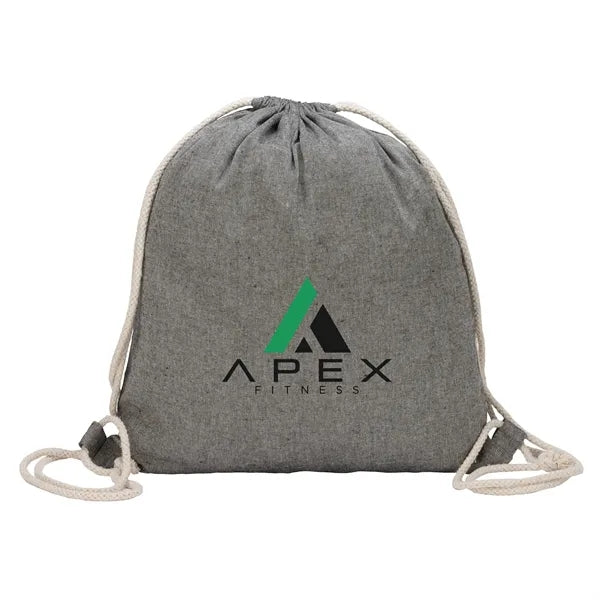 Huron Recycled Cotton Drawstring Tote