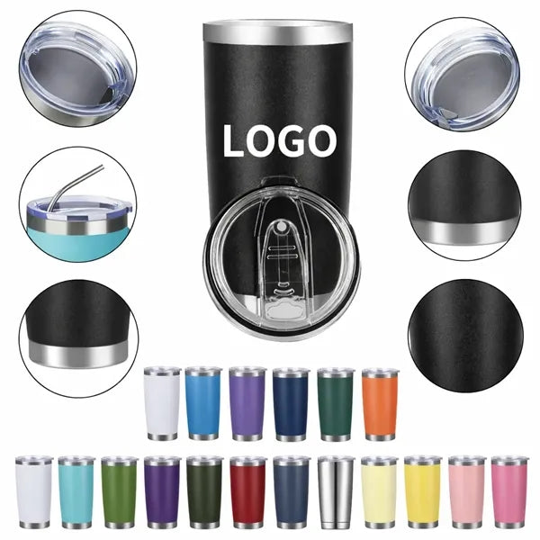 Stainless Steel Tumbler With Lid And Straw